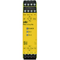 PNOZelog 22.5 mm Depth Emergency Stop, Gates, and Light Grids Monitoring Safety Relay (774137)