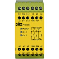 PNOZ X 45.0 mm Depth Emergency Stop, Gates, and Light Grids Monitoring Safety Relay (774734)