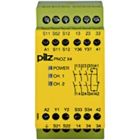 PNOZ X 45.0 mm Depth Emergency Stop, Gates, and Light Grids Monitoring Safety Relay (774735)