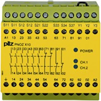 PNOZ X 90.0 mm Depth Emergency Stop, Gates, and Light Grids Monitoring Safety Relay (774706)