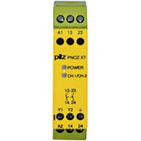 PNOZ X 22.5 mm Depth Emergency Stop, Gates, and Light Grids Monitoring Safety Relay (774054)