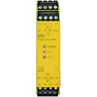 PNOZelog 22.5 mm Depth Emergency Stop, Gates, and Light Grids Monitoring Safety Relay (774132)