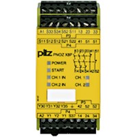 PNOZ X 45.0 mm Depth Emergency Stop, Gates, and Light Grids Monitoring Safety Relay (777764)