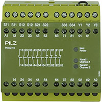 PNOZ X 90.0 mm Depth Emergency Stop, Gates, and Light Grids Monitoring Safety Relay (774009)