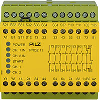 PNOZ X 90.0 mm Depth Emergency Stop, Gates, and Light Grids Monitoring Safety Relay (774080)