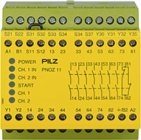 PNOZ X 90.0 mm Depth Emergency Stop, Gates, and Light Grids Monitoring Safety Relay (774086)