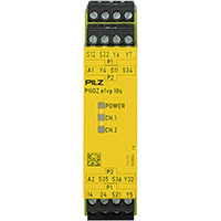 PNOZelog 22.5 mm Depth Emergency Stop, Gates, and Light Grids Monitoring Safety Relay (774131)