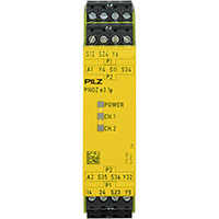 PNOZelog 22.5 mm Depth Emergency Stop, Gates, and Light Grids Monitoring Safety Relay (774139)