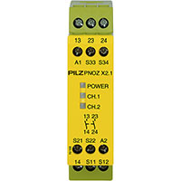 PNOZ X 22.5 mm Depth Emergency Stop, Gates, and Light Grids Monitoring Safety Relay (774306)