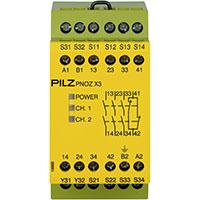 PNOZ X 45.0 mm Depth Emergency Stop, Gates, and Light Grids Monitoring Safety Relay (774310)