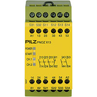 PNOZ X 45.0 mm Depth Emergency Stop, Gates, and Light Grids Monitoring Safety Relay (774549)