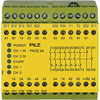 PNOZ X 90.0 mm Depth Emergency Stop, Gates, and Light Grids Monitoring Safety Relay (774606)