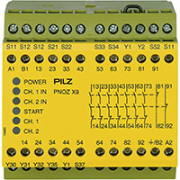 PNOZ X 90.0 mm Depth Emergency Stop, Gates, and Light Grids Monitoring Safety Relay (774609)