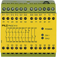 PNOZ X 90.0 mm Depth Emergency Stop, Gates, and Light Grids Monitoring Safety Relay (774709)