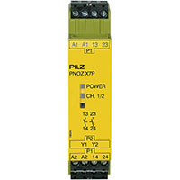 PNOZ X 22.5 mm Depth Emergency Stop, Gates, and Light Grids Monitoring Safety Relay (777059)