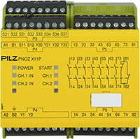 PNOZ X 90.0 mm Depth Emergency Stop, Gates, and Light Grids Monitoring Safety Relay (777080)