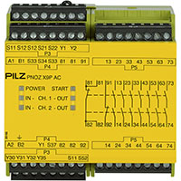 PNOZ X 90.0 mm Depth Emergency Stop, Gates, and Light Grids Monitoring Safety Relay (777606)