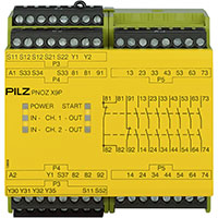 PNOZ X 90.0 mm Depth Emergency Stop, Gates, and Light Grids Monitoring Safety Relay (777609)